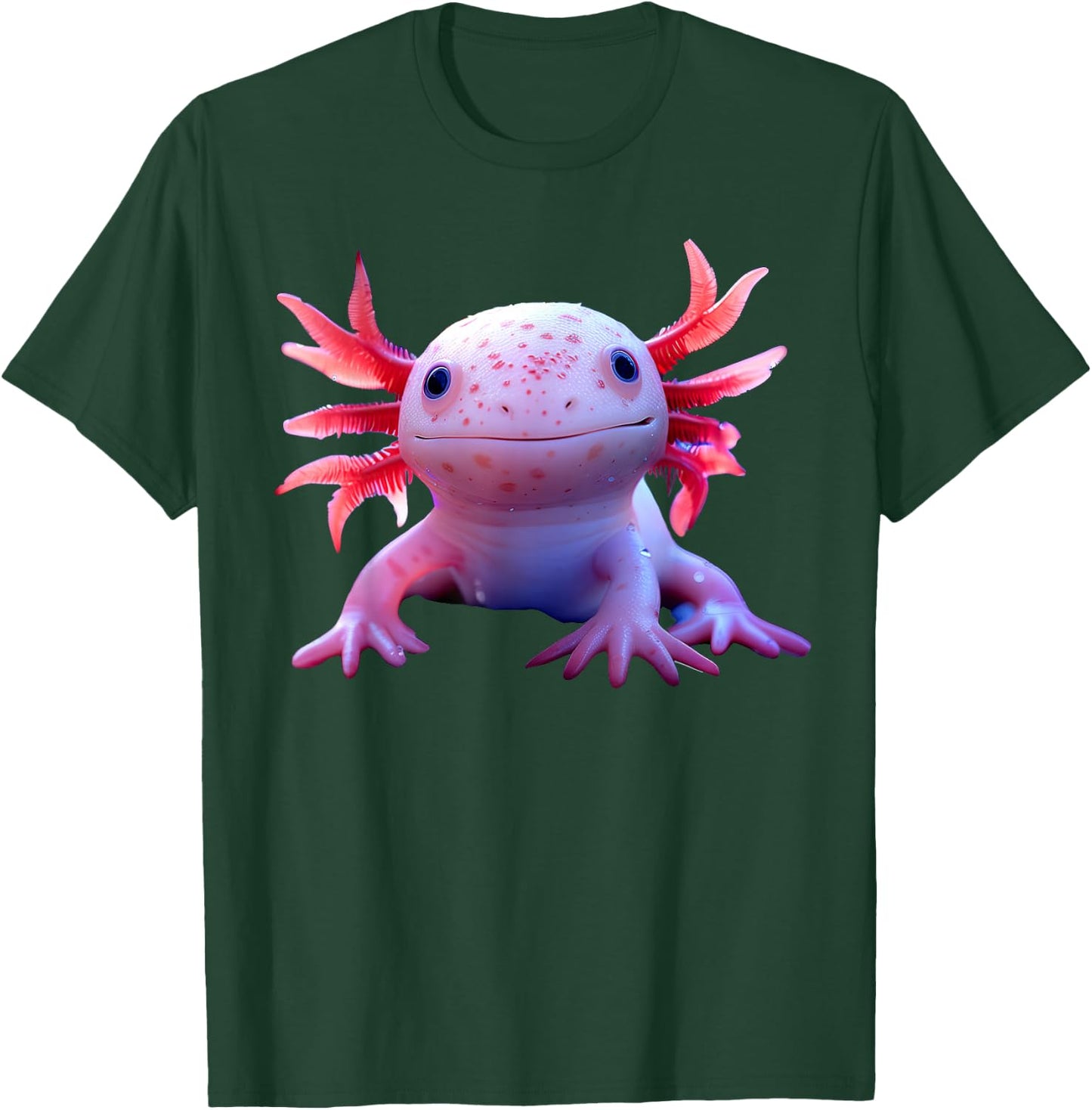 Axolotl Kleiner Querzahnmolch Schwanzlurch Süßer Axolotl T-Shirt - T-Shirt | Forest