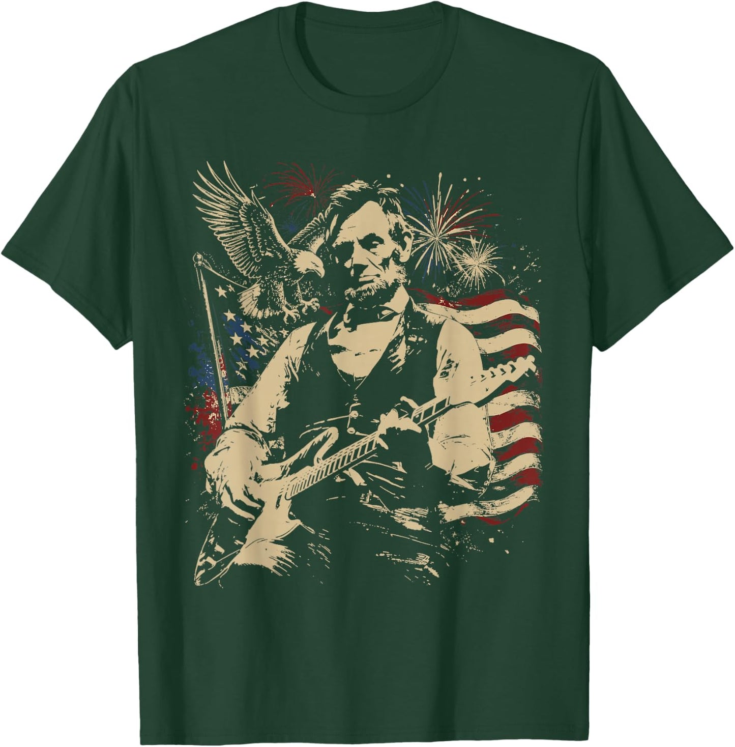 250 Anniversary USA 4th of July Patriotic Men 250 American T-Shirt - T-Shirt | Forest