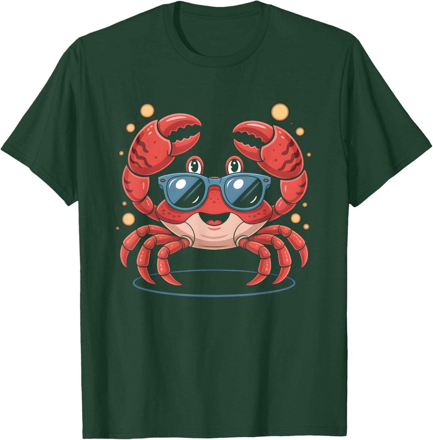 Crab Lover Summer Beach Vibes Cute Ocean Sea Life T-Shirt - T-Shirt | Forest