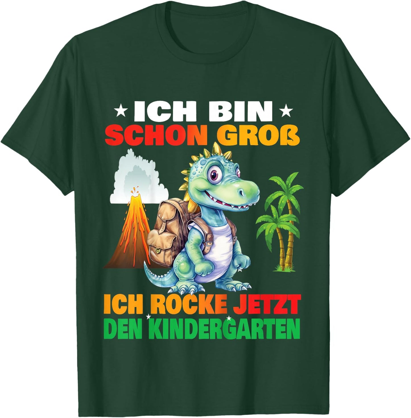 Kindergartenkind 2025 Kita Start Anfang Kindergarten Jungs T-Shirt - T-Shirt | Forest