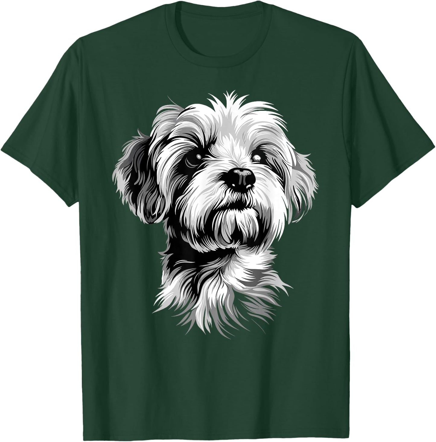 Bichon Maltese Small Dog Bichon Maltese Love Cute , Black, S T-Shirt - T-Shirt | Forest
