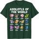 Axolotls The World Kawaii Species of Axolotl Fish Amphibian , black T-Shirt - T-Shirt | Forest