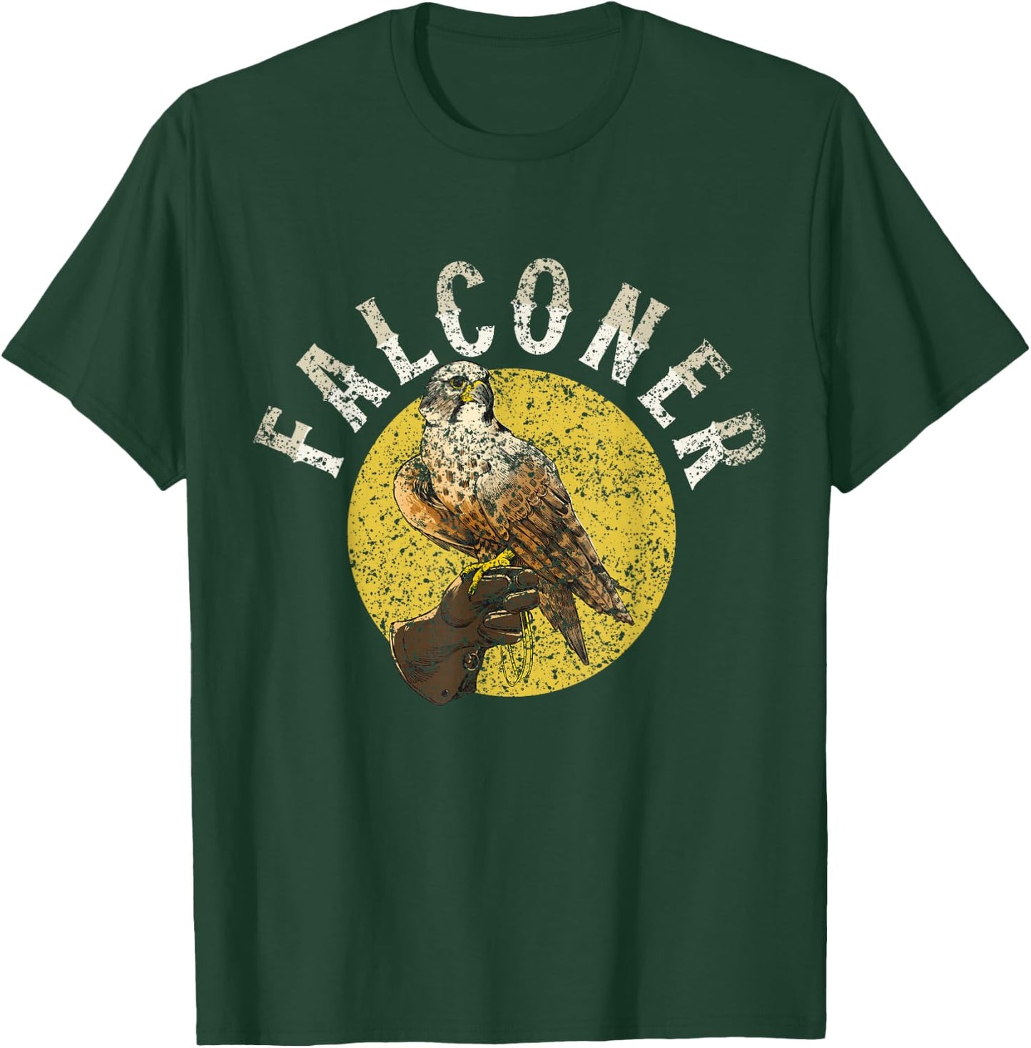 Falconer Falconry Falcons Falcon Owner Falconer T-Shirt - T-Shirt | Forest