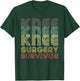 Retro Knee Surgery Survivor Shirt Hospital Get Well Gift T-Shirt - T-Shirt | Forest