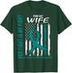 Fight I Wear Teal for My Wife Ovarian Cancer Flag Husband T-Shirt - T-Shirt | Forest