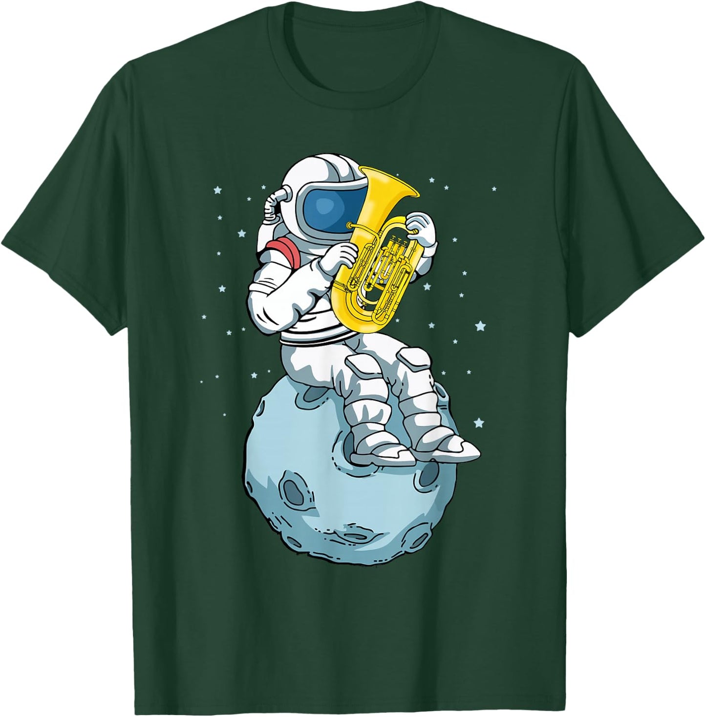 Astronaut Tuba Spieler Musikliebhaber Kinder Big Band Tuba T-Shirt - T-Shirt | Forest