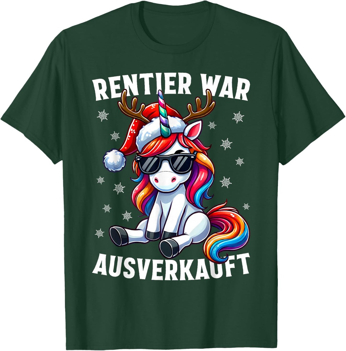 Funny Reindeer War Sold Out Funny Reindeer Christmas , black T-Shirt - T-Shirt | Forest