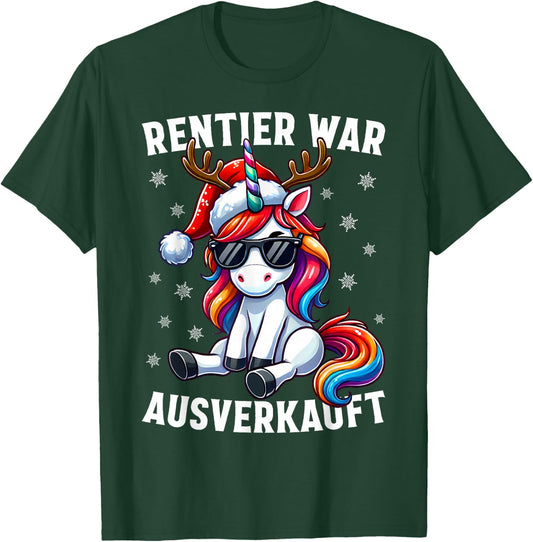 Funny Reindeer War Sold Out Funny Reindeer Christmas , black T-Shirt - T-Shirt | Forest