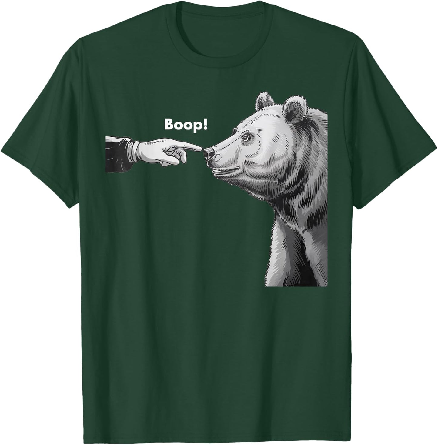 Funny Boop Bear Nose T-Shirt - T-Shirt | Forest