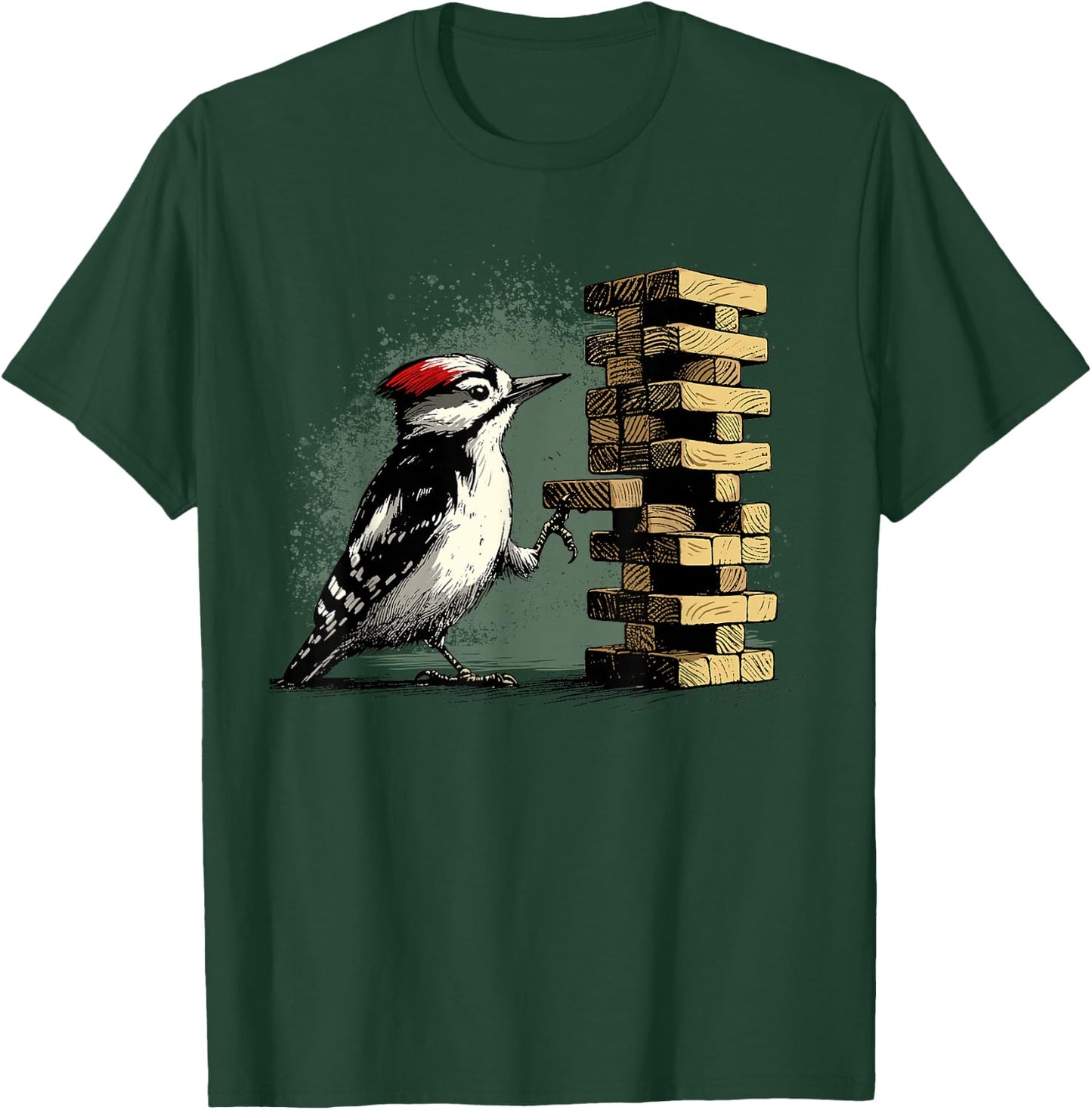 Woodpecker Shirt Funny Pecker Bird Tumbling Timber Tower T-Shirt - T-Shirt | Forest