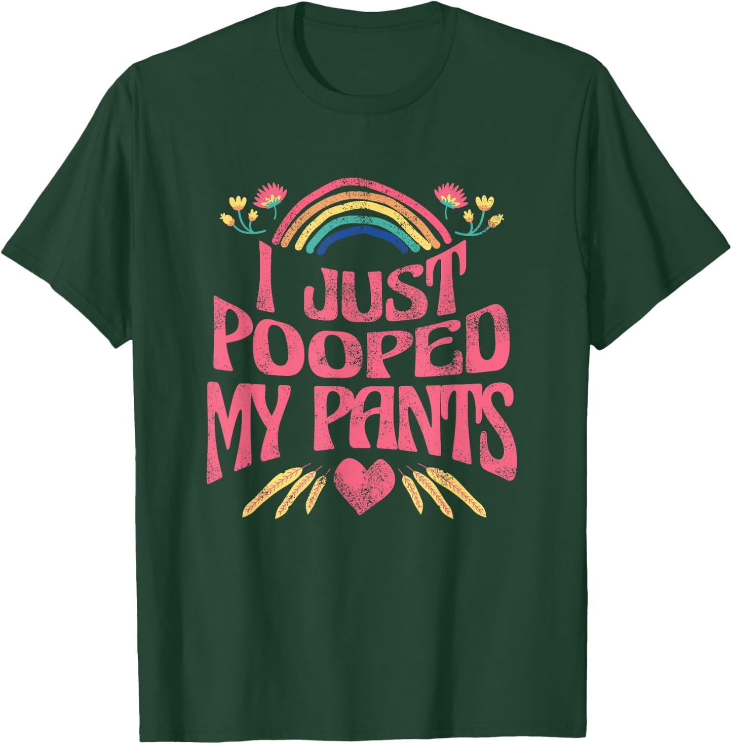 I Just Pooped My Pants Funny Adult Humor Meme , Small, Black T-Shirt - T-Shirt | Forest