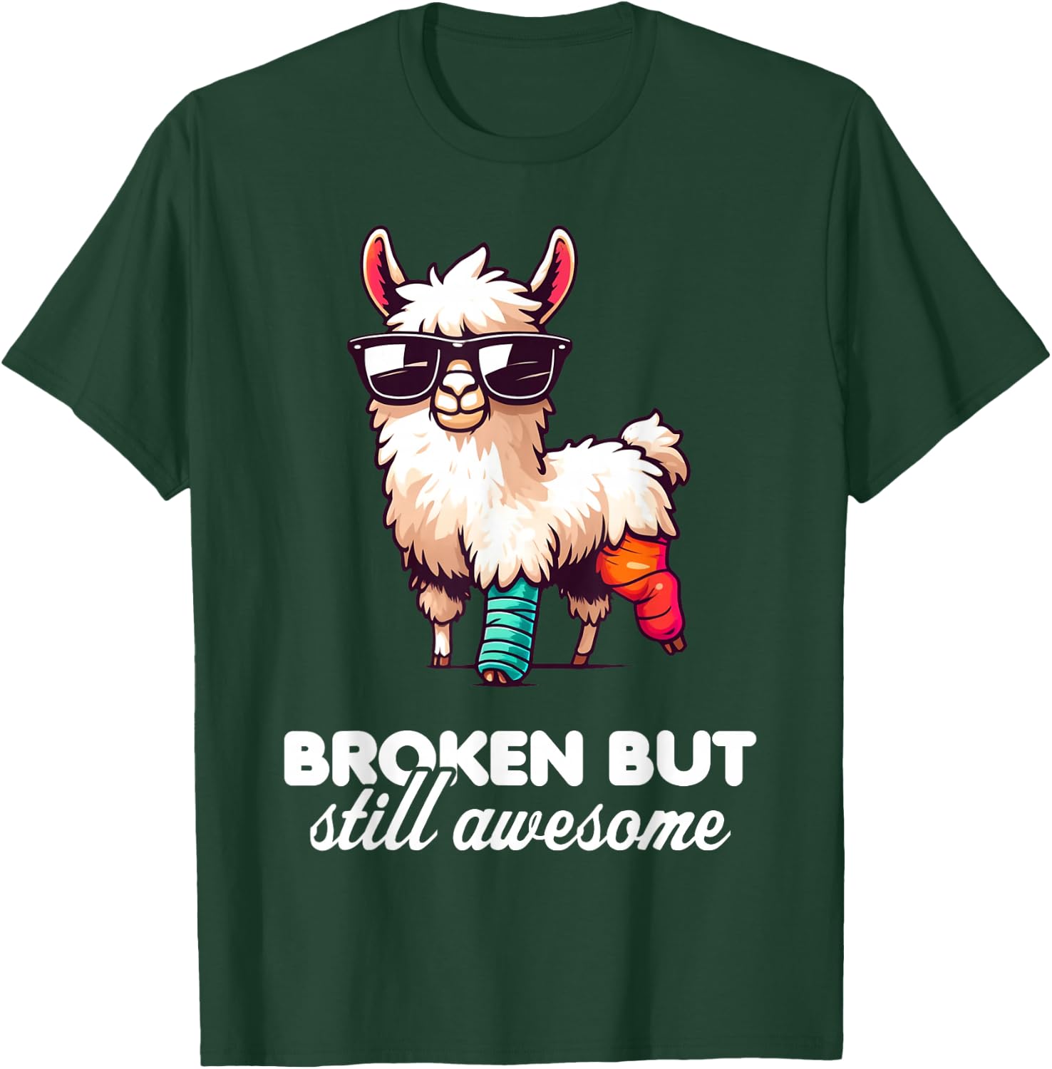 Funny Broken But Still Awesome Broken Arm Gifts For Kids T-Shirt - T-Shirt | Forest