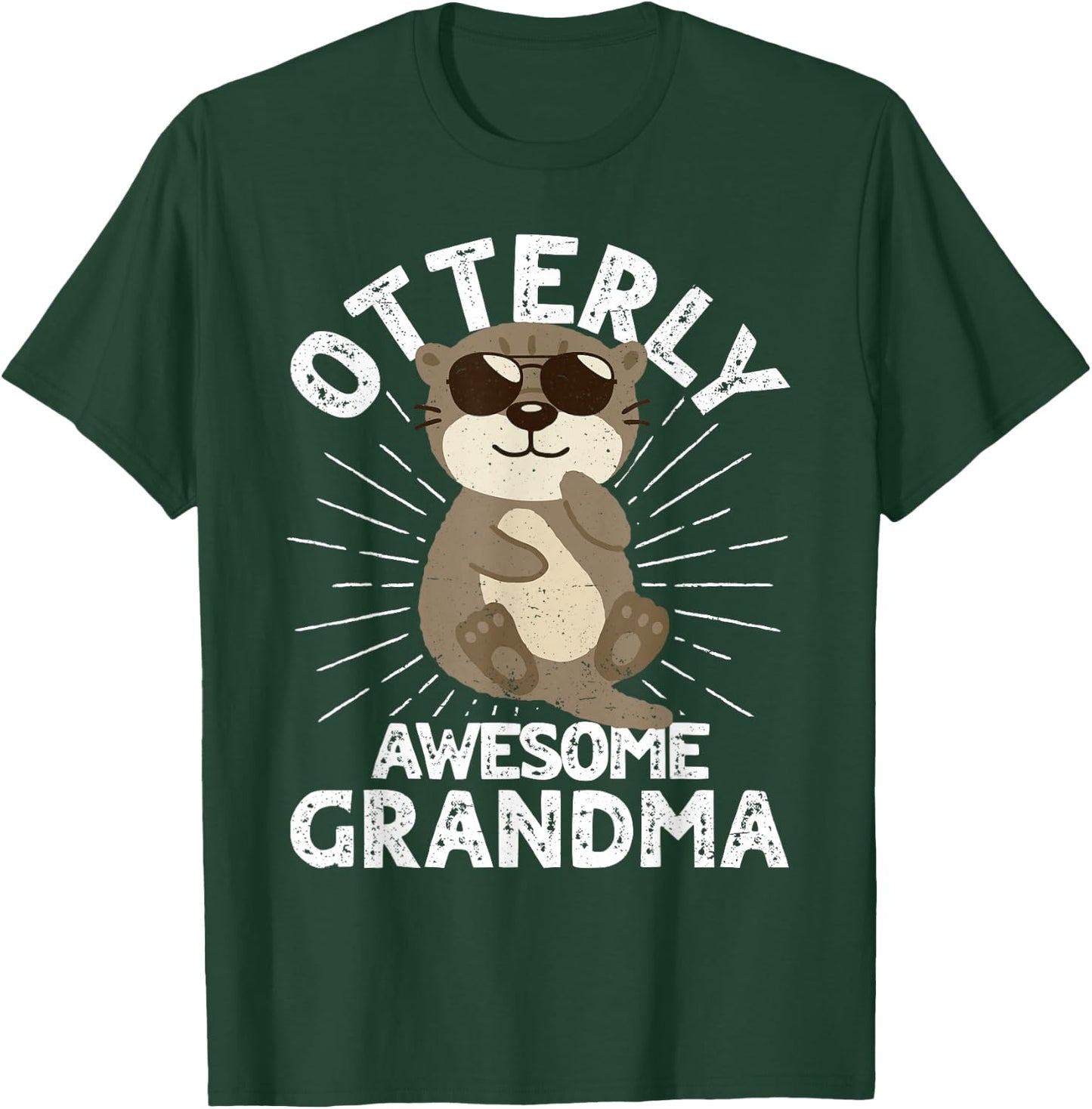 Funny Grandma Otterly Awesome Grandma Otter T-Shirt - T-Shirt | Forest