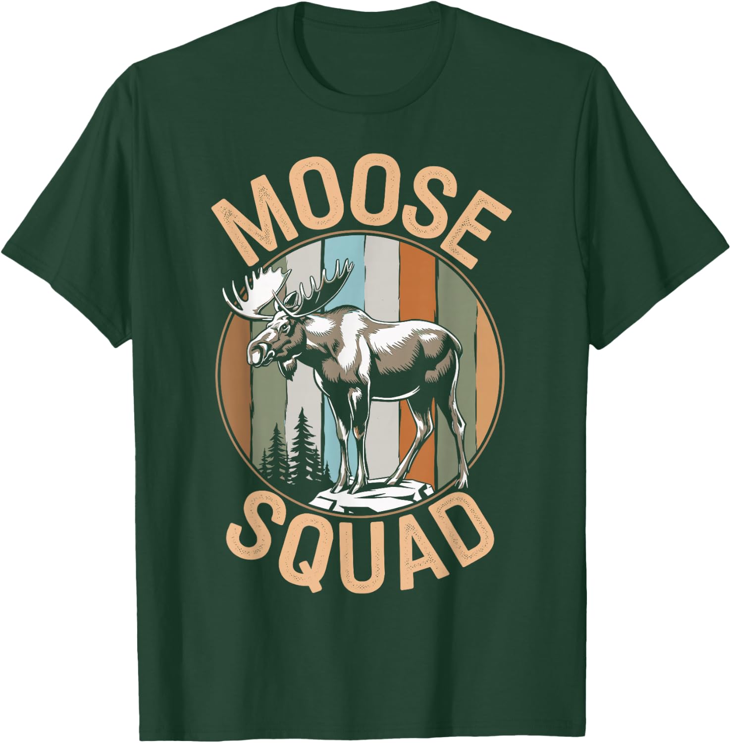 Moose Squad Funny Moose T-Shirt - T-Shirt | Forest