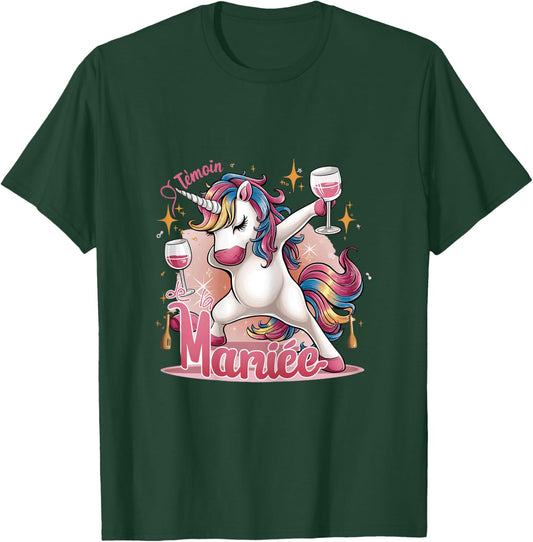 Team Unicorn Future Bride Witness Of The Bride Evjf Humor , Black T-Shirt - T-Shirt | Forest