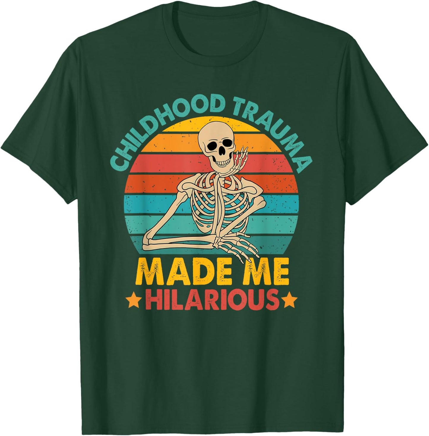 Psychologist Funny Skeleton Outfit Mental Health Awareness -Adults Black Small Short Sleeve T-Shirt - T-Shirt | Forest