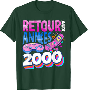 Back to the 2000s Vintage Retro 00s , Black, S T-Shirt - T-Shirt | Forest