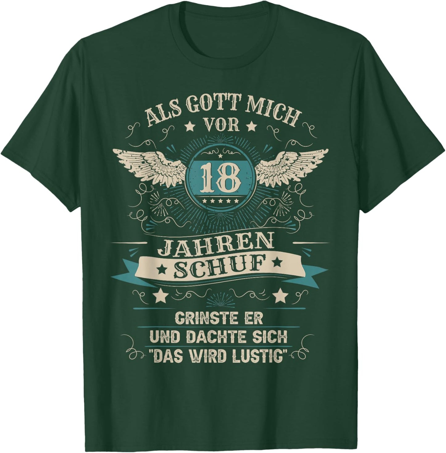 18th Birthday Boy Girl 18 Years 2006 Funny Gift , black T-Shirt - T-Shirt | Forest