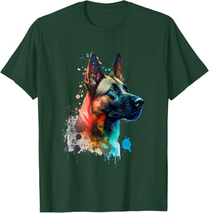 Malinois Belgischer Schäferhund Gassi Gehen Hundebesitzer T-Shirt - T-Shirt | Forest