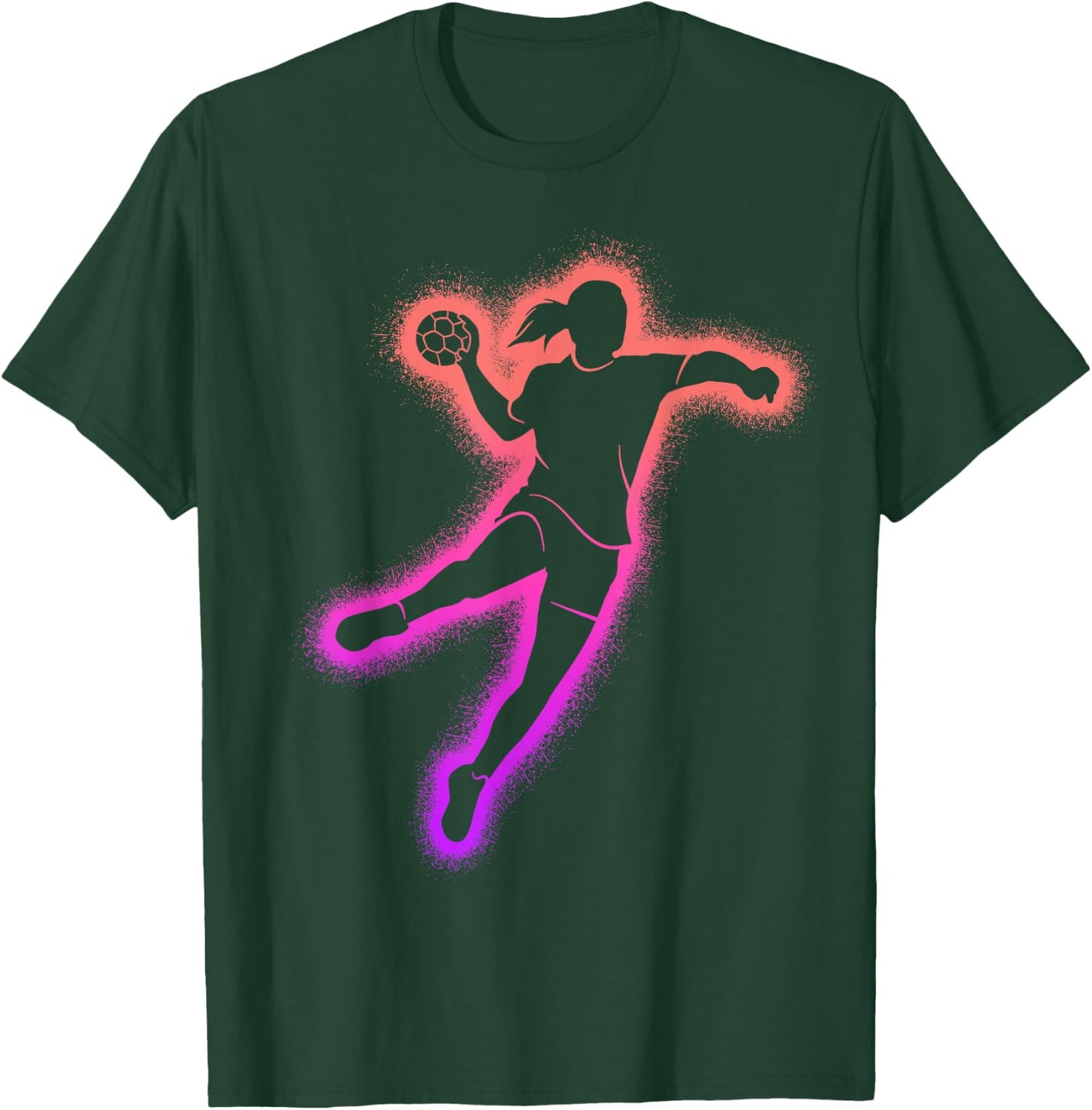 Handball Frauen Handballspieler Kinder Mädchen Handballerin T-Shirt - T-Shirt | Forest
