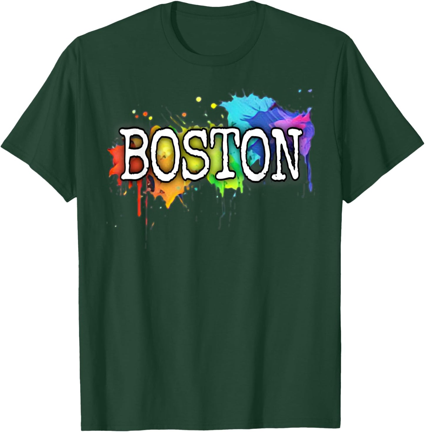 Boston Massachusetts Apparel Women & Kids Boston T-Shirt - T-Shirt | Forest