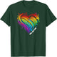 CSD LGBT Rainbow LGBTQ Heart Pride Love Just Love , black T-Shirt - T-Shirt | Forest