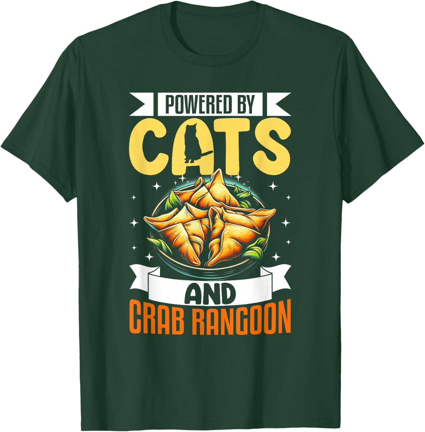 Crab Rangoon Shirt Funny Cat Lover Seafood Crab Rangoon T-Shirt - T-Shirt | Forest