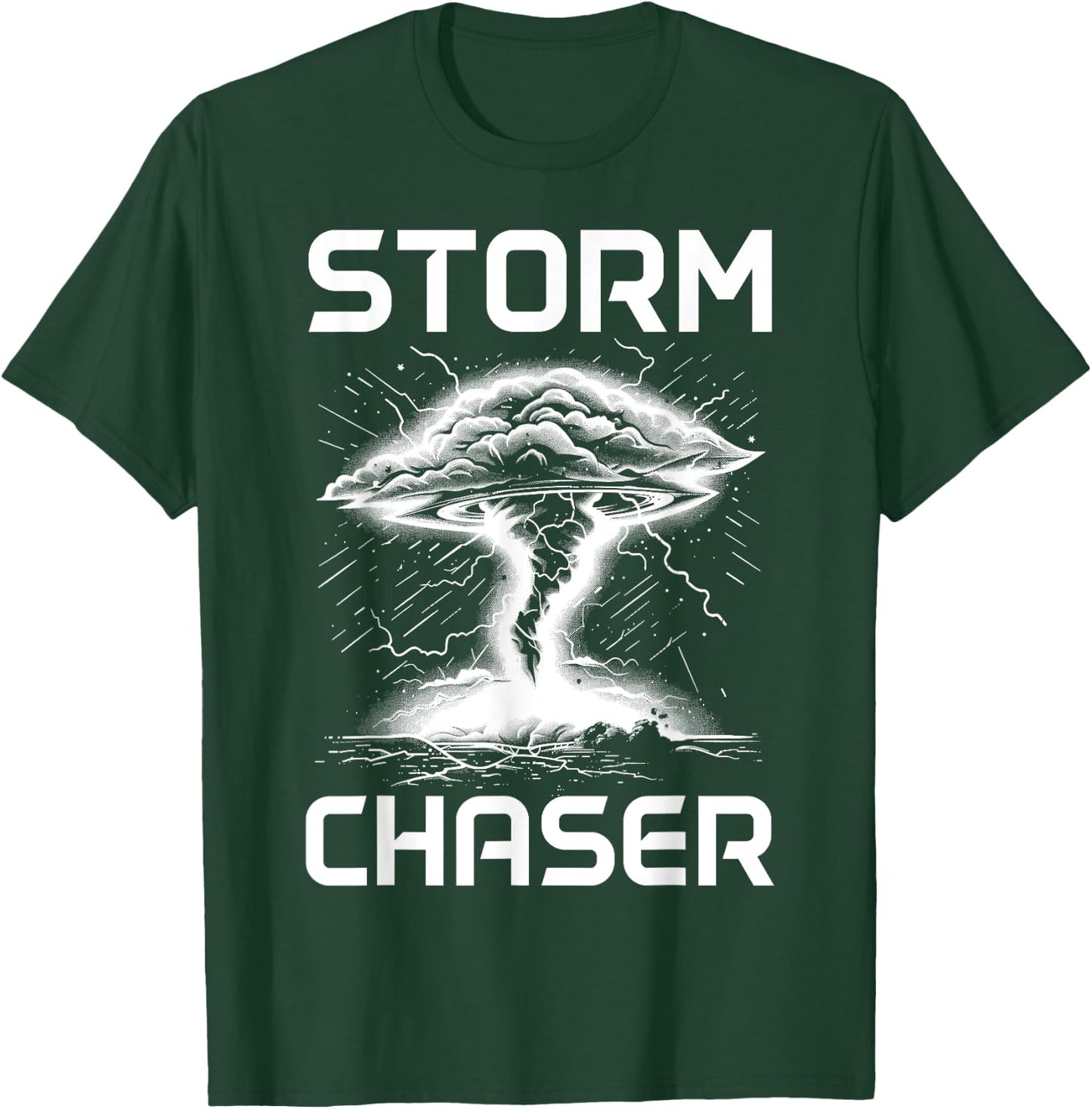 Storm Chasing Meteorologist Tornado Chaser , Black, S T-Shirt - T-Shirt | Forest