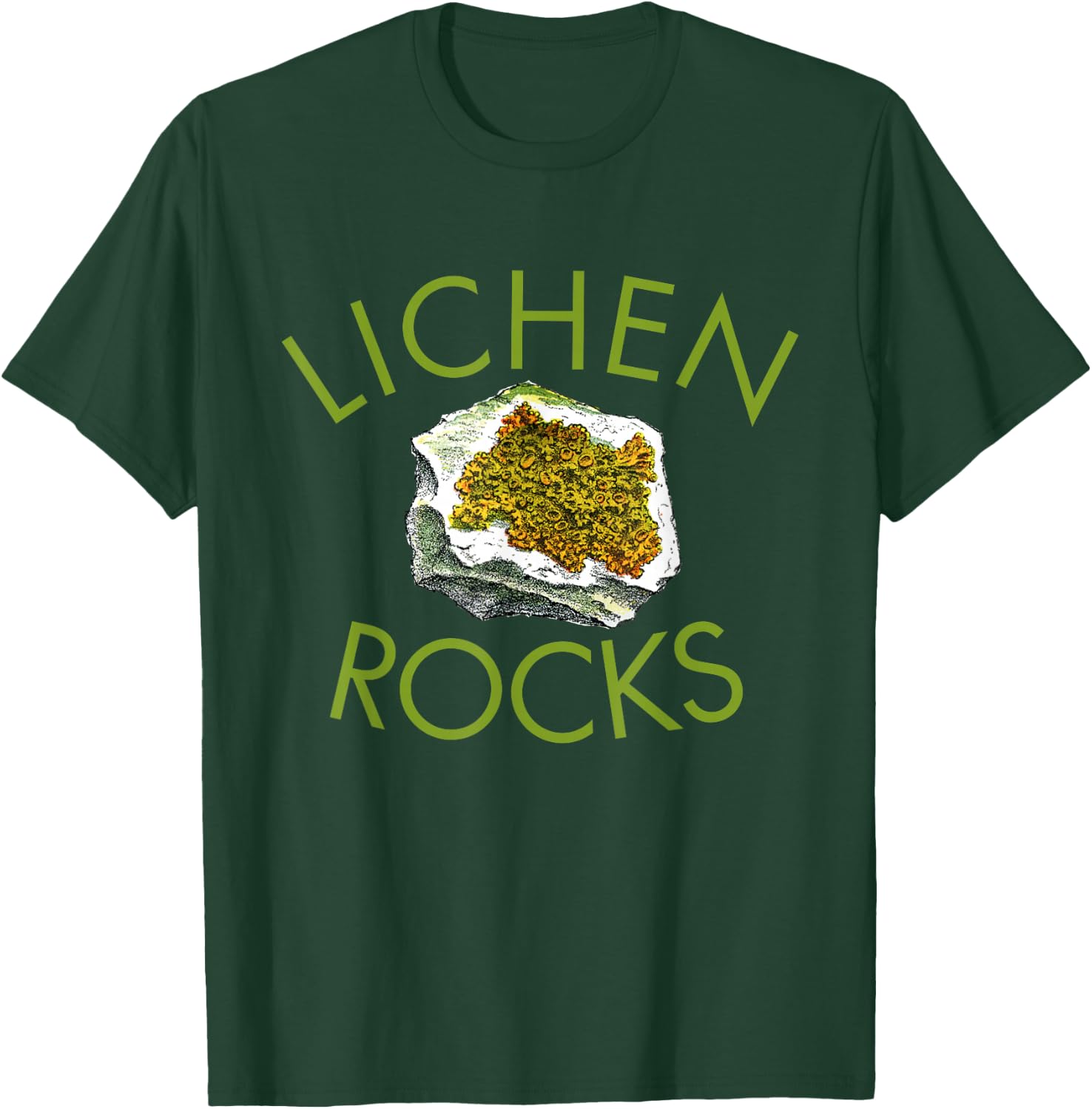 Lichen lover shirt, botanist shirt, lichen rocks geology! T-Shirt - T-Shirt | Forest