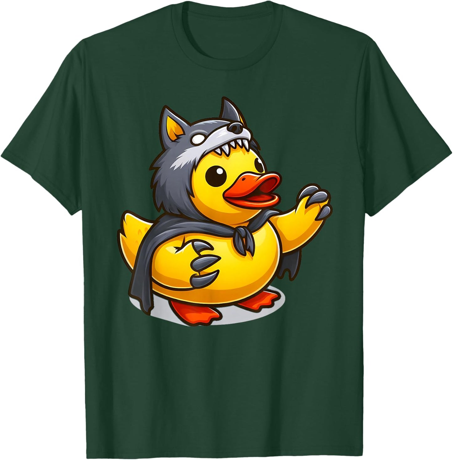 Werewolf Duck, Rubber Yellow Duck T-Shirt - T-Shirt | Forest