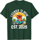 Licensed To Drive Boys Girls License Driver New Driver 2025 T-Shirt - T-Shirt | Forest