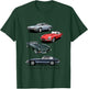 British Sports Cars - Classic Jaguars T-Shirt - T-Shirt | Forest