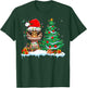 Leopard Gecko Santa Hat Xmas Lights Gecko Lover Christmas T-Shirt - T-Shirt | Forest
