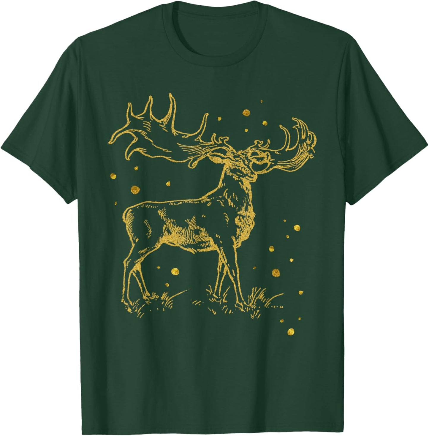 Vintage Cool Irish Elk Prehistoric Animal Scientific T Shirt T-Shirt - T-Shirt | Forest