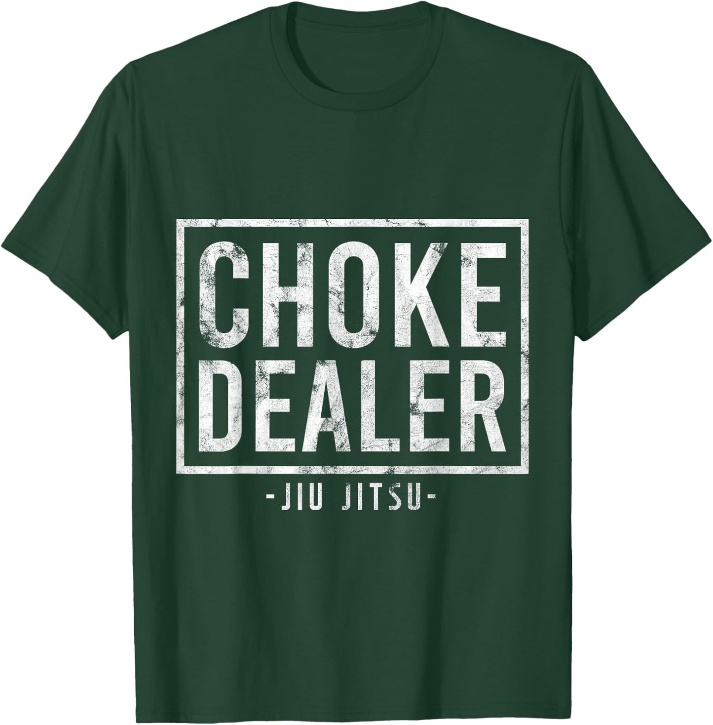 Choke Dealer Jiu-Jitsu Belt Grappling Martial Arts Fan Gift T-Shirt - T-Shirt | Forest