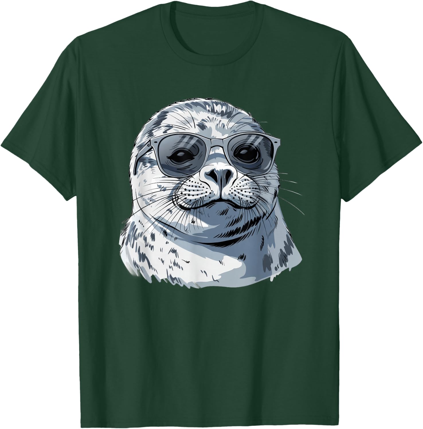 Harp Seal With Sunglasses T-Shirt - T-Shirt | Forest
