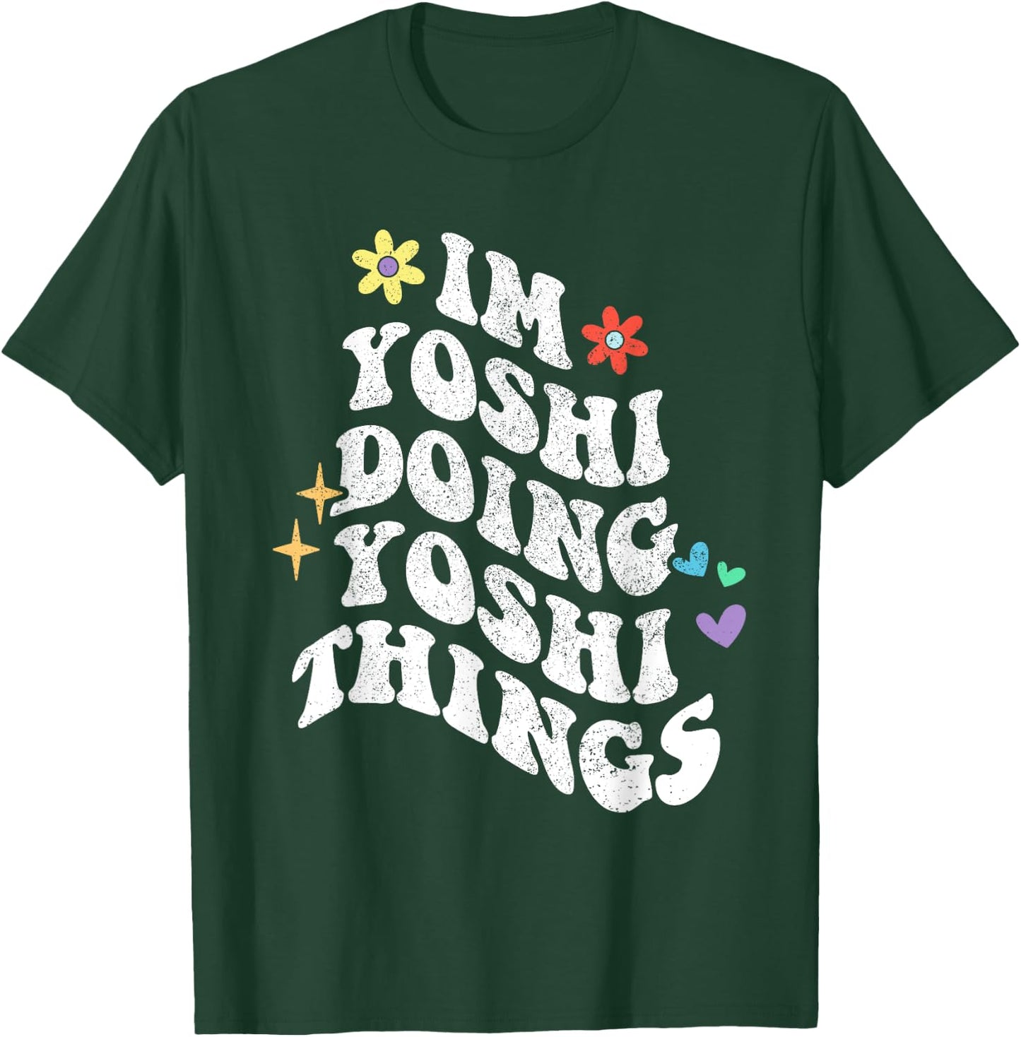 Retro Groovy Im Yoshi Doing Yoshi Things Funny Mother's Day T-Shirt - T-Shirt | Forest