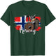 Norwegian Flag Norway T Shirt Norway Shirt Kids T Shirt, black T-Shirt - T-Shirt | Forest
