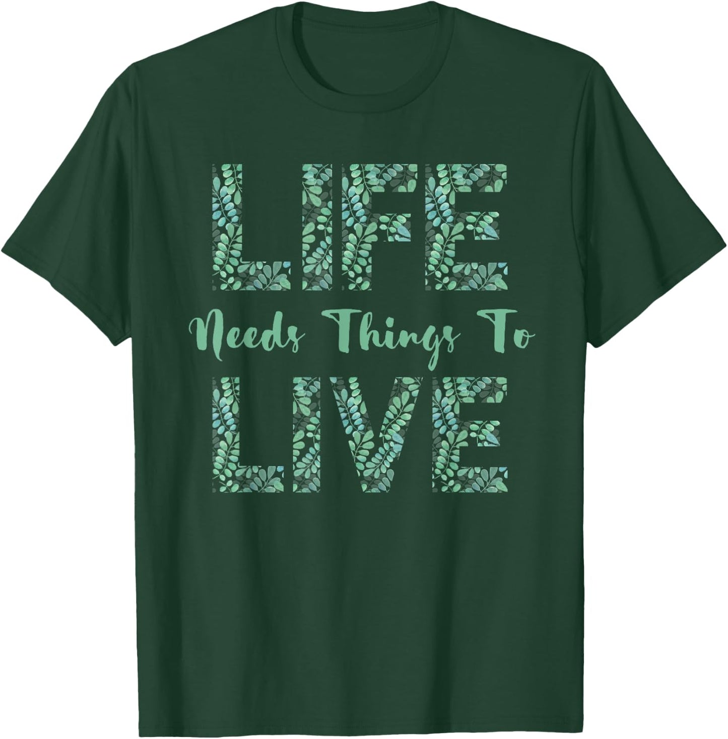 Life Needs Things To Live - Critical Percy Vox Machina Role T-Shirt - T-Shirt | Forest
