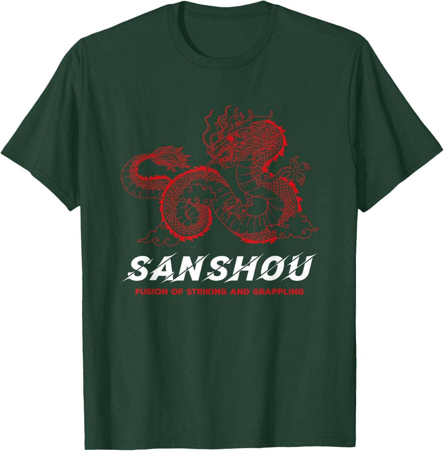 Sanshou Sanda Dragon Chinese Boxing Martial Arts T-Shirt - T-Shirt | Forest