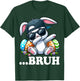 Easter Day Bruh Dabbing Bunny Women Boys Girls Teens T-Shirt - T-Shirt | Forest