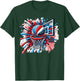 Colorful Basketball Tie Dye Color Splash Basketball Hoop Net T-Shirt - T-Shirt | Forest