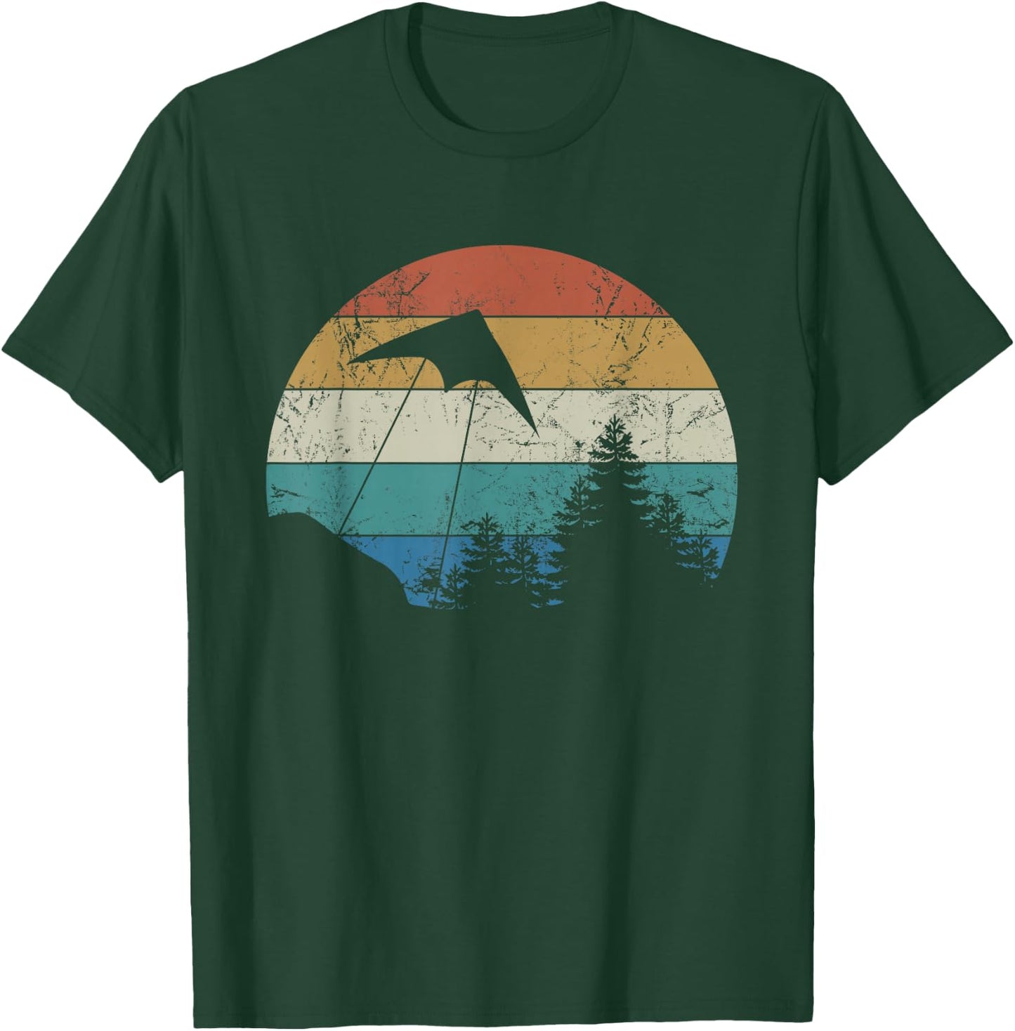 Stunt Drachen Fliegen Retro Fliegen Ein Drachen Love Stunt Drachen T-Shirt - T-Shirt | Forest