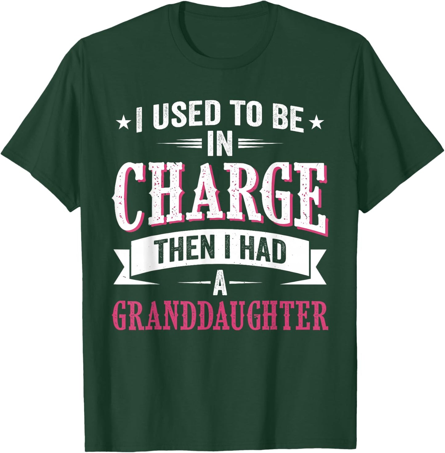 I Used to Be in Charge Then I Had A Granddaughter Father T-Shirt - T-Shirt | Forest