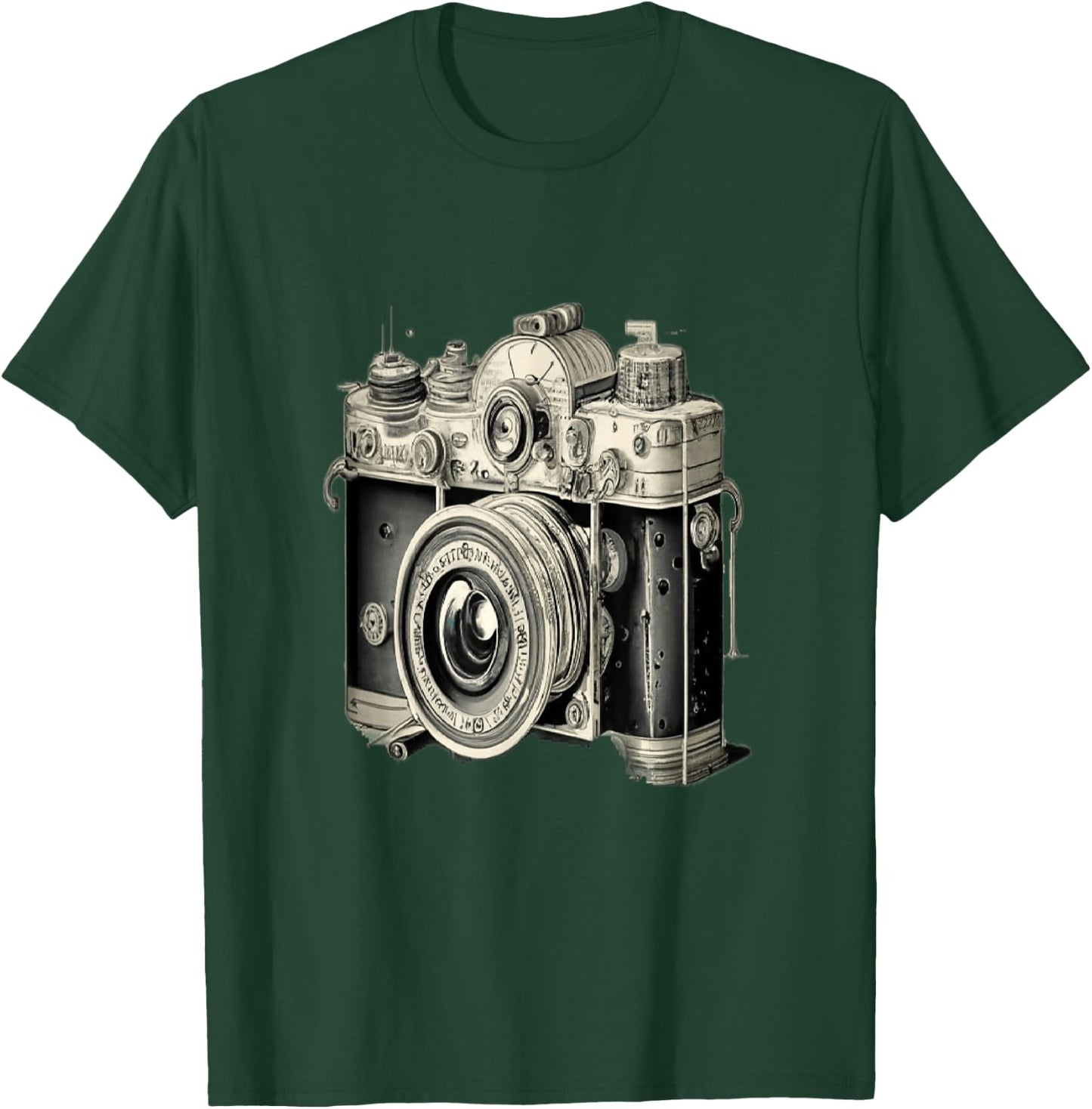 Appareil photo vintage , Black, S T-Shirt - T-Shirt | Forest