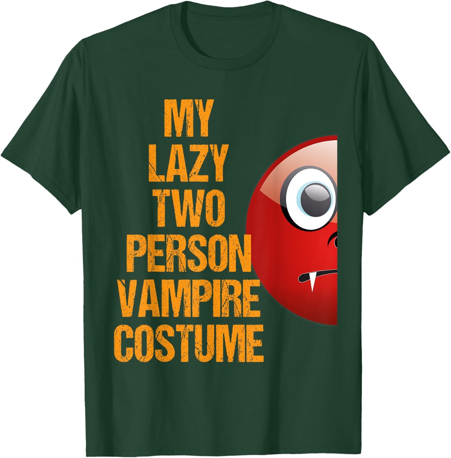 Vampire 1 Matching Couple Costume Funny Easy Halloween Shirt T-Shirt - T-Shirt | Forest