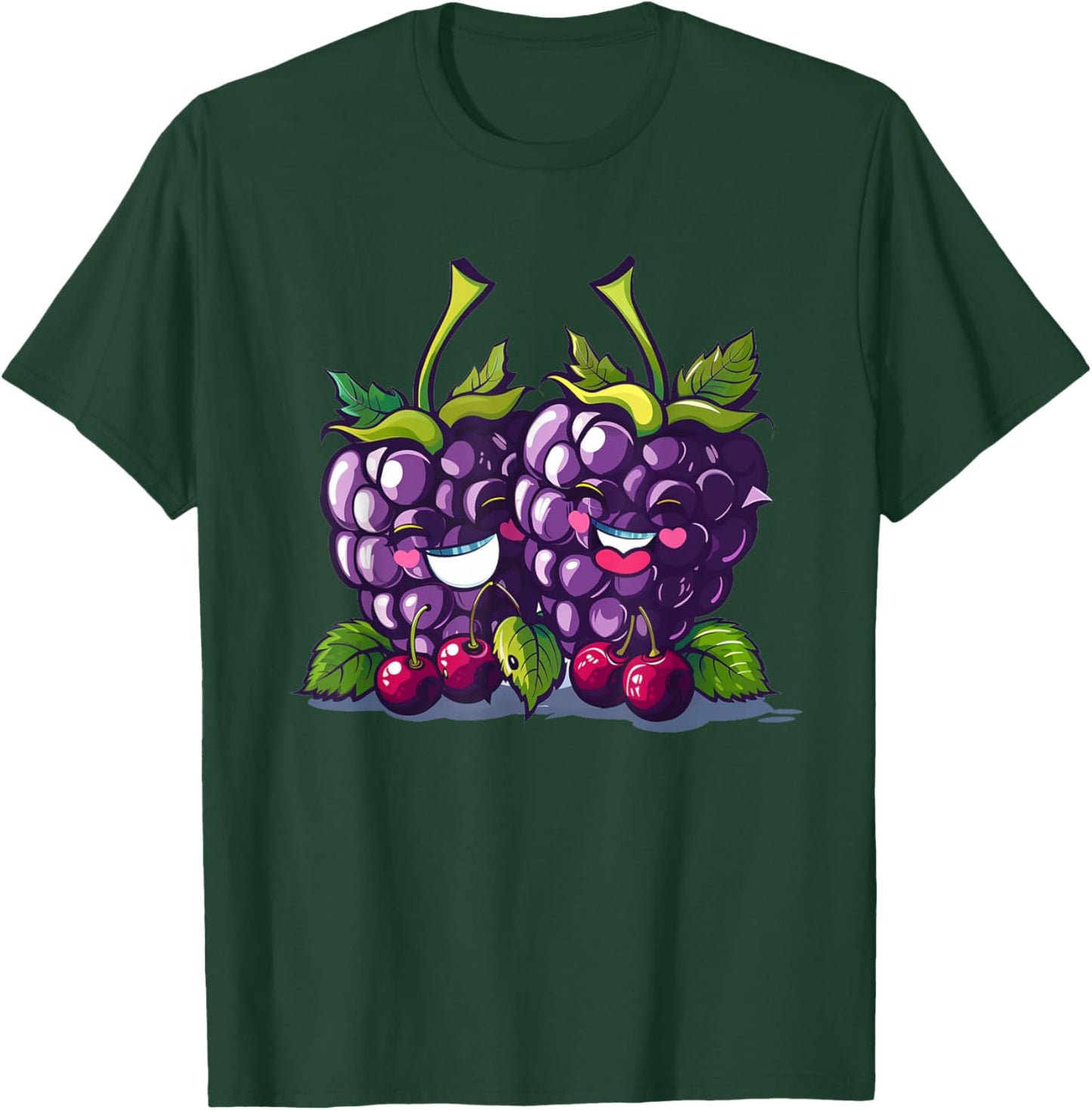 Laughing Blackberries Costume for Fruits Fans and Couples T-Shirt - T-Shirt | Forest