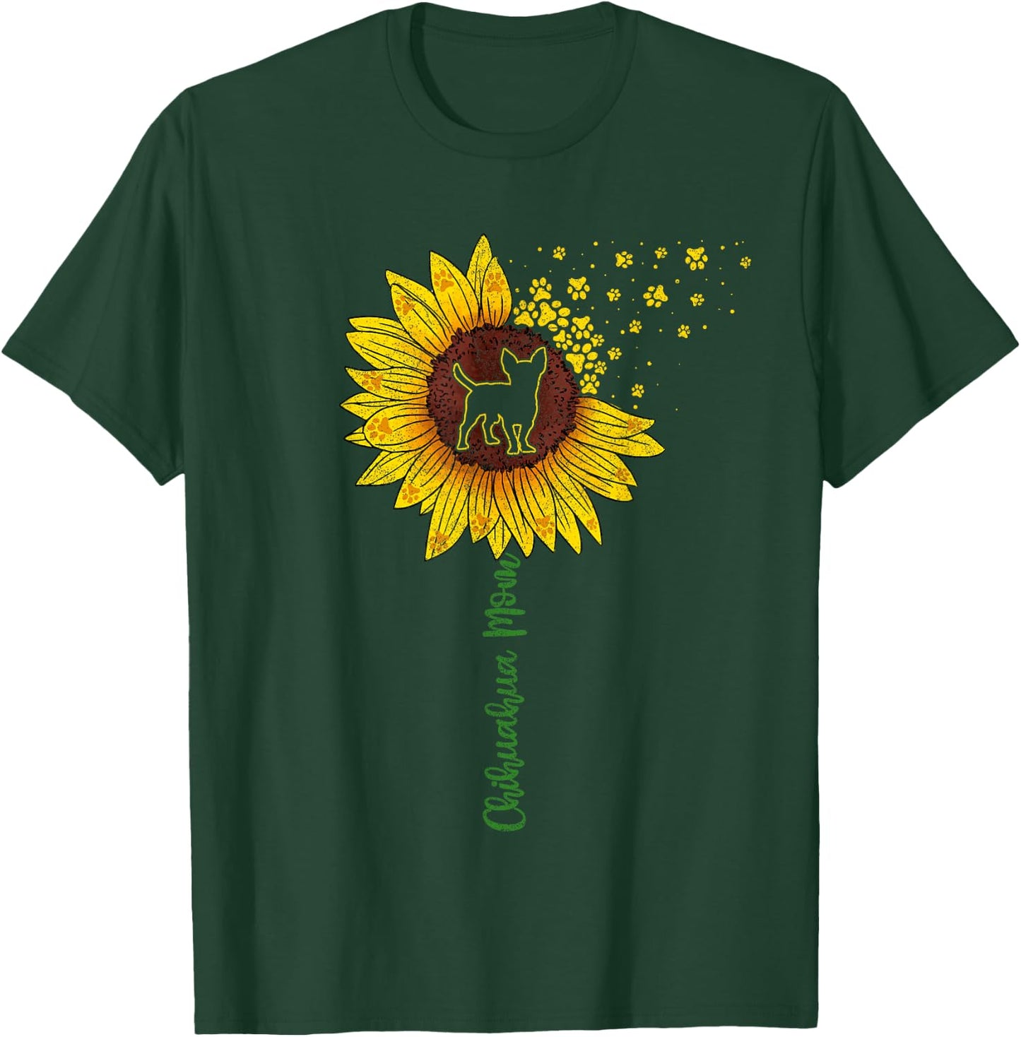 Chihuahua Mama Sunflower Shirt, Mothers Day Dog Mom T-Shirt - T-Shirt | Forest