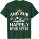 And She Lifted Happily Ever After Gym Weights Strong Lift T-Shirt - T-Shirt | Forest