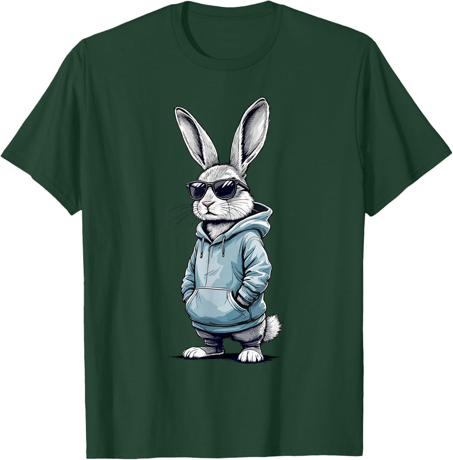 Cool Daddy Easter Bunny Dad Kids Boys Easter T-Shirt - T-Shirt | Forest